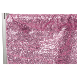 Sequin 12 ft Pink Curtain