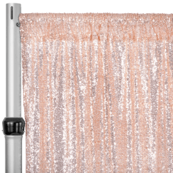 Sequin 14 ft Blush Curtain