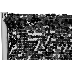 Sequin 10 ft Black Curtain