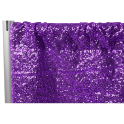 Sequin 14 ft Purple Curtain