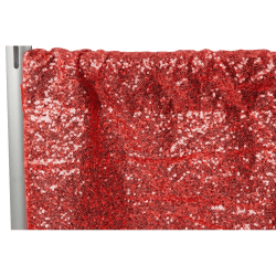 Sequin Large 10 ft Red Curtain