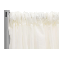 Sheer 14 ft Ivory Curtain