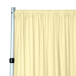 Standard 12 ft Pastel Yellow Curtain