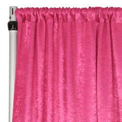 Satin 12 ft Fuchsia Curtain