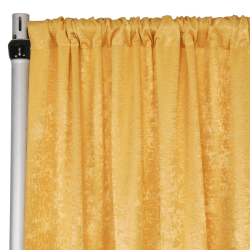 Satin 12 ft Gold Curtain