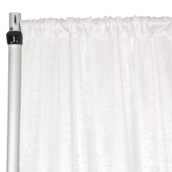 Satin 12 ft Ivory Curtain
