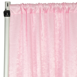 Satin 12 ft Pink Curtain