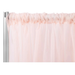 Sheer 14 ft Dusty Rose Curtain