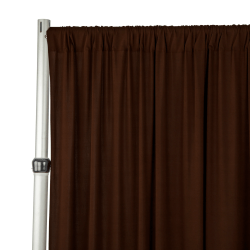Standard 14 ft Chocolate Brown Curtain