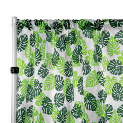 Standard 12 ft Palm Leaf Print Curtain