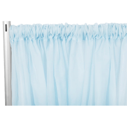 Sheer 12 ft Baby Blue Curtain