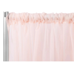 Sheer 12 ft Blush Curtain