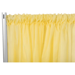 Sheer 12 ft Canary Yellow Curtain