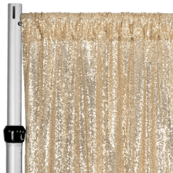 Sequin Large 8 ft Champagne Curtain