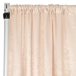 Satin 10 ft Champagne Curtain