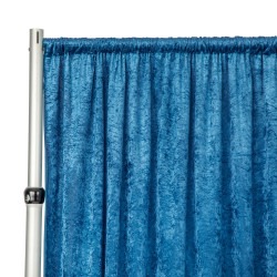 Velvet 10 ft Dark Teal Curtain