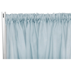 Sheer 10 ft Dusty Blue Curtain