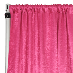 Satin 10 ft Fuchsia Curtain