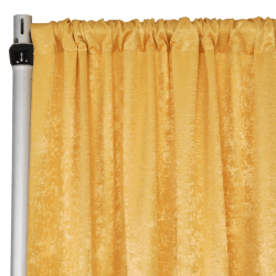 Satin 10 ft Gold Curtain
