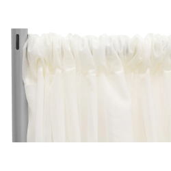 Sheer 12 ft Ivory Curtain