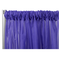 Sheer 10 ft Purple Curtain