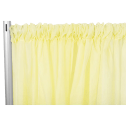 Sheer 10 ft Yellow Curtain